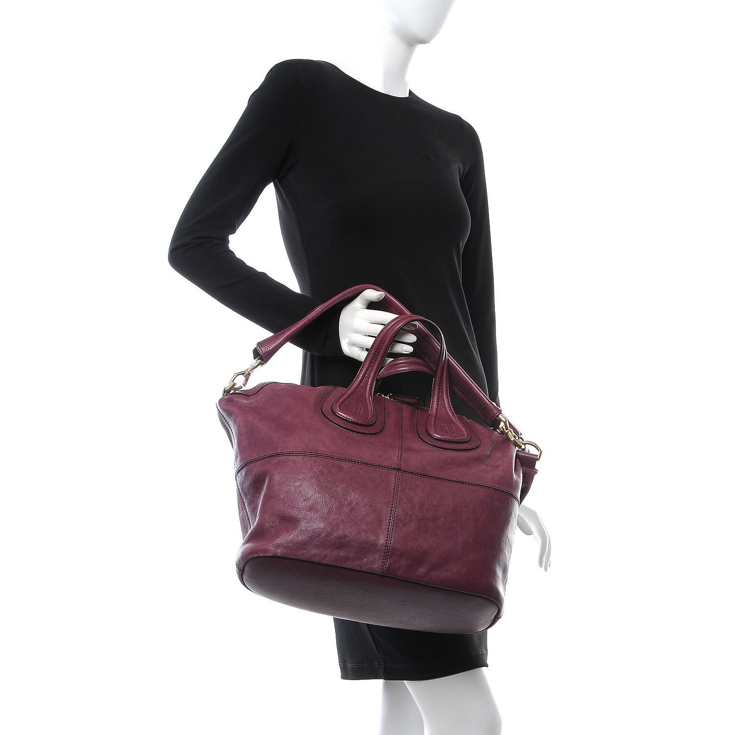 Calfskin Medium Nightingale Dark Plum