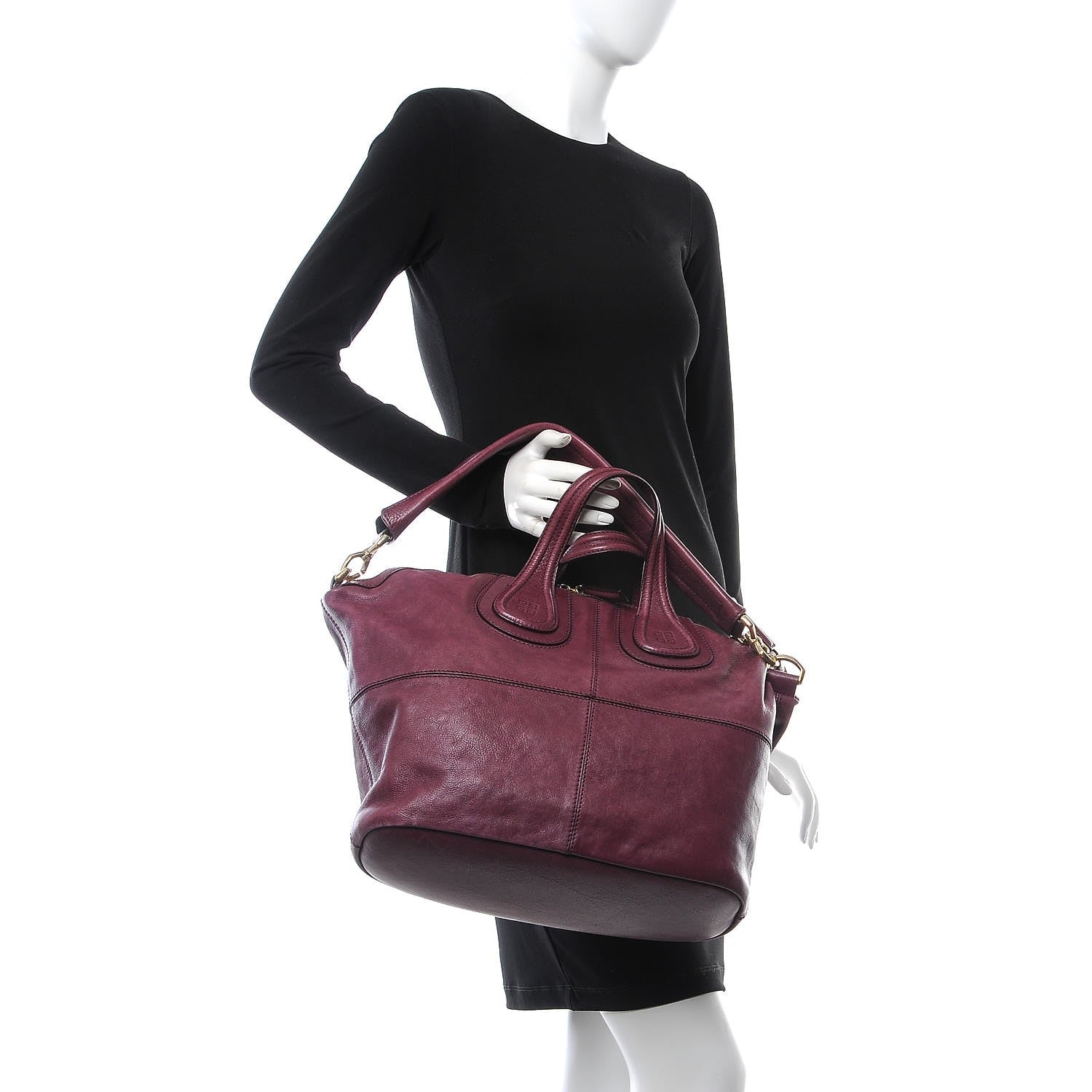 Givenchy Calfskin Medium Nightingale Dark Plum 2 of 11