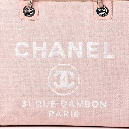 Chanel Canvas Deauville Small Tote Pink 12 of 15