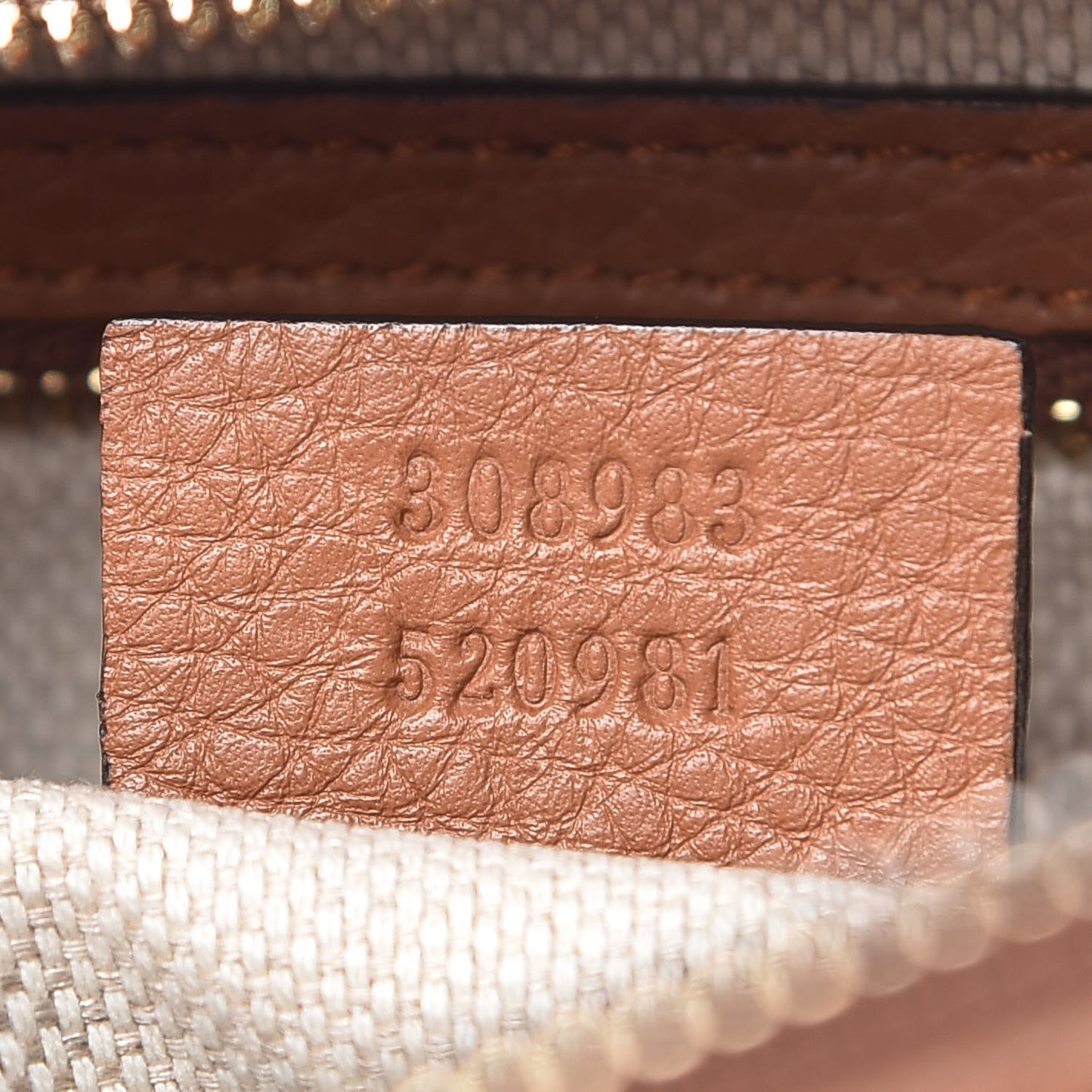 Pebbled Calfskin Small Soho Bowler Dusty Blush