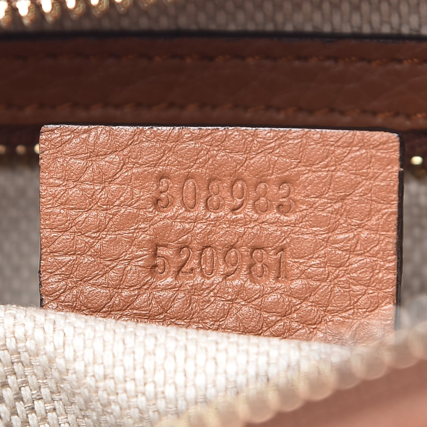 Gucci Pebbled Calfskin Small Soho Bowler Dusty Blush 8 of 11