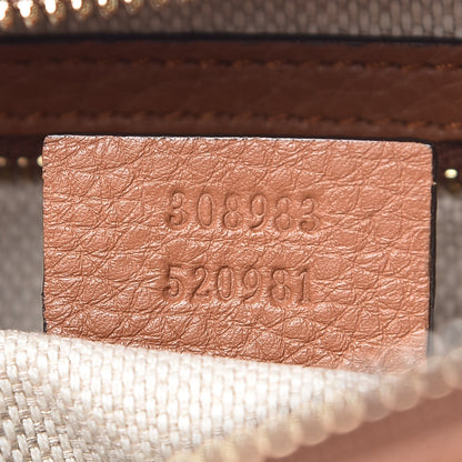 Gucci Pebbled Calfskin Small Soho Bowler Dusty Blush 8 of 11