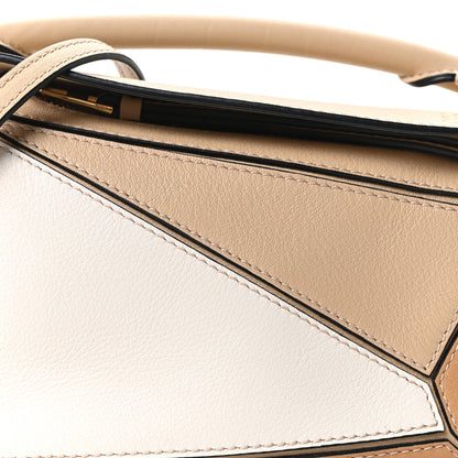 Loewe Calfskin Mini Puzzle Bag  Dusty Beige Soft White 8 of 10