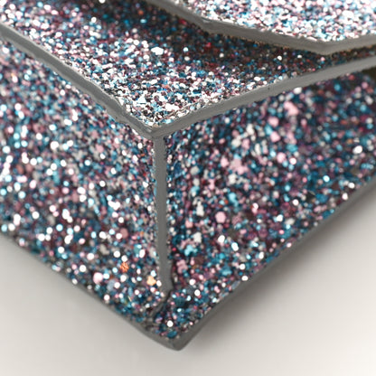 Jimmy Choo Coarse Glitter Mini Finley Shoulder Bag Bubblegum Mix 8 of 8