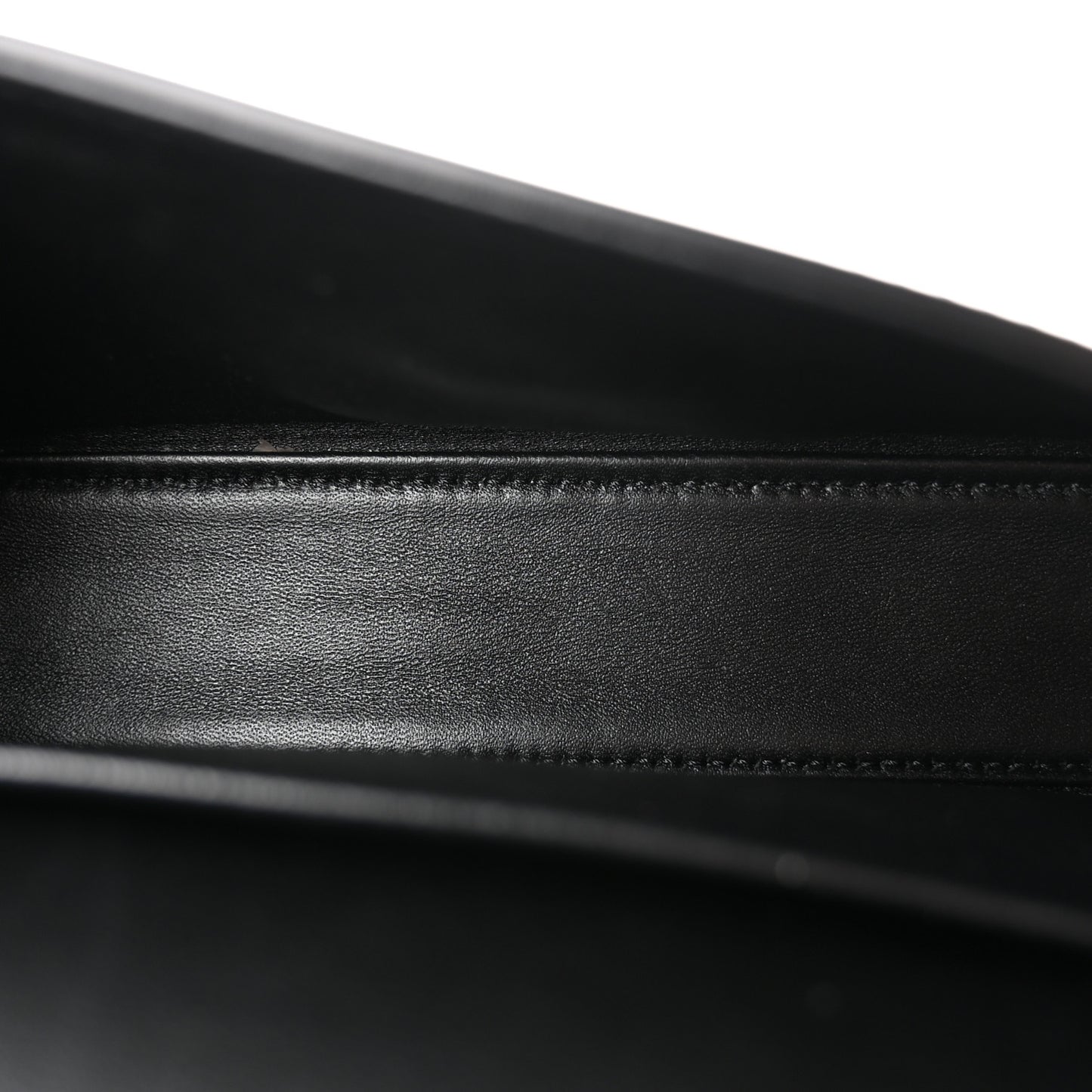 Shiny Calfskin Triomphe Shoulder Bag Black