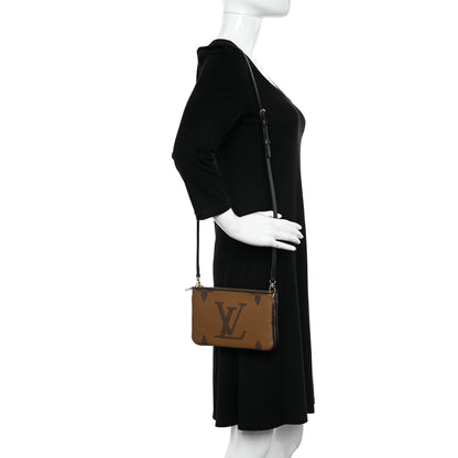 Louis Vuitton Reverse Monogram Giant Double Zip Pochette 2 of 10