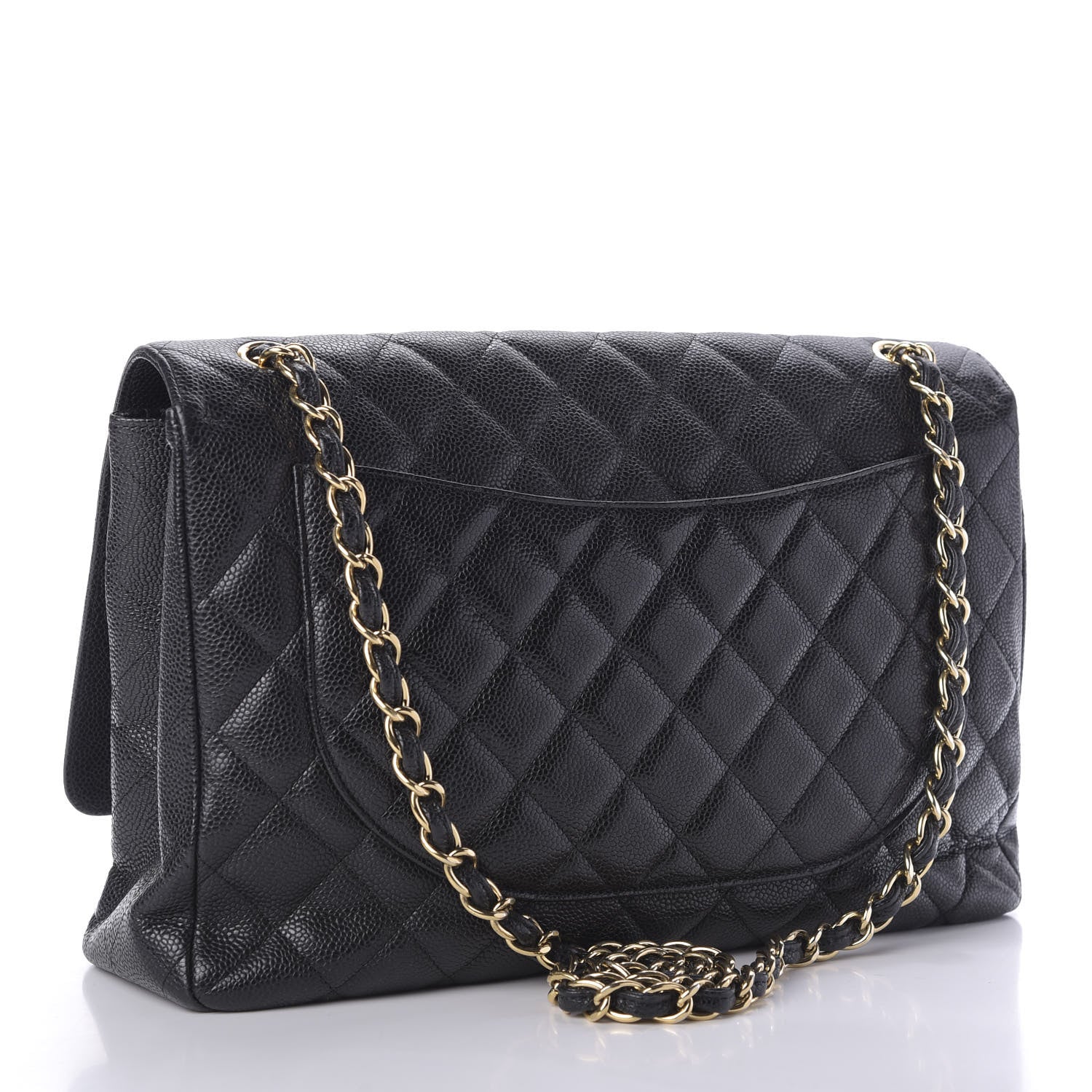 Chanel Caviar Quilted Maxi Single Flap Black 3 of 9