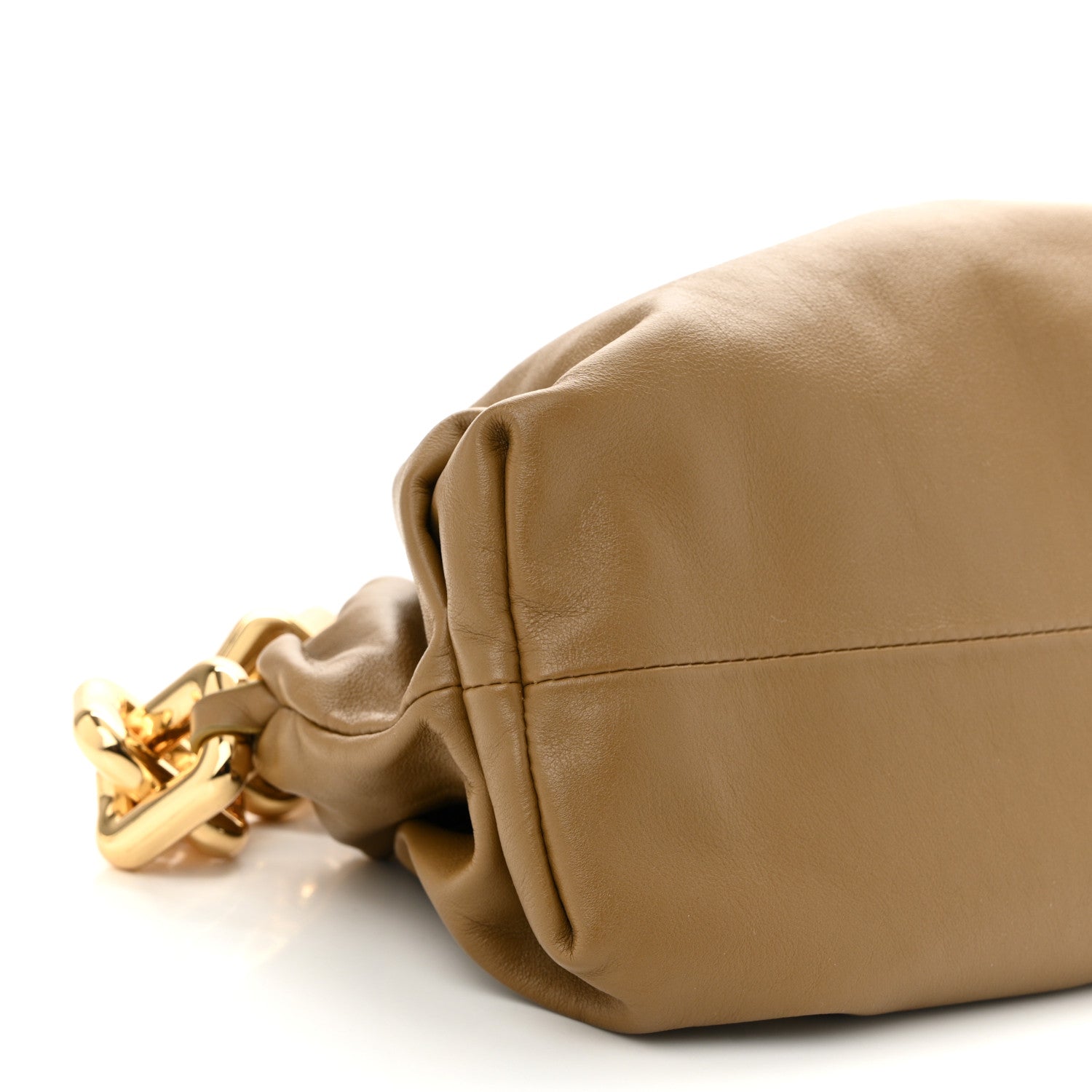 Bottega Veneta Calfskin The Pouch Chain Cammello 9 of 10