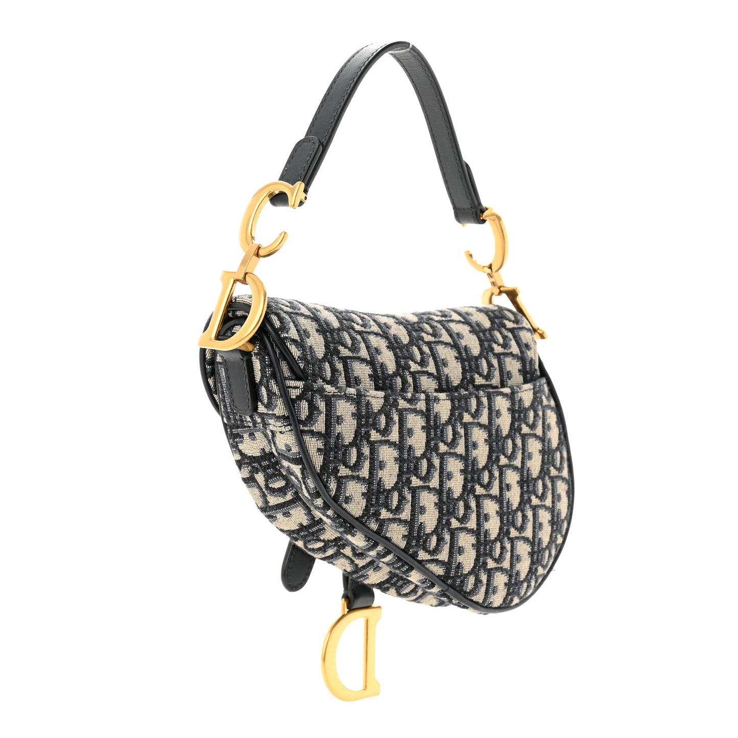 Oblique Mini Saddle Bag Blue