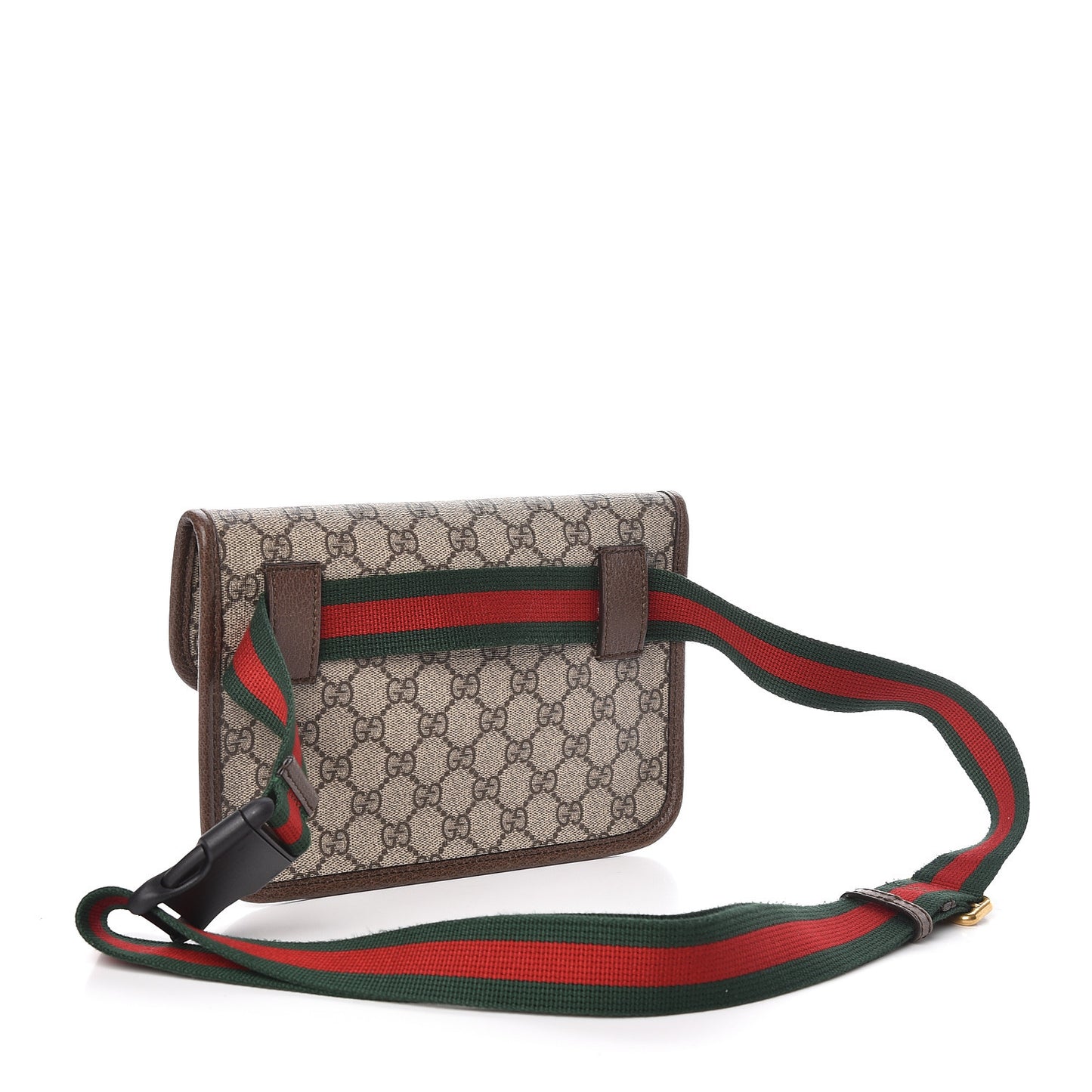 GG Supreme Monogram Neo Vintage Web Belt Bag Brown