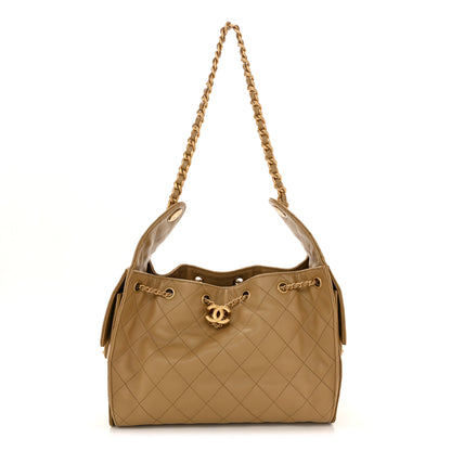 Chanel Caviar Quilted Small Chanel 25 Handbag Dark Beige 1 of 10