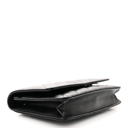 Chanel Lambskin Quilted Wallet On Chain WOC Black 4 of 12