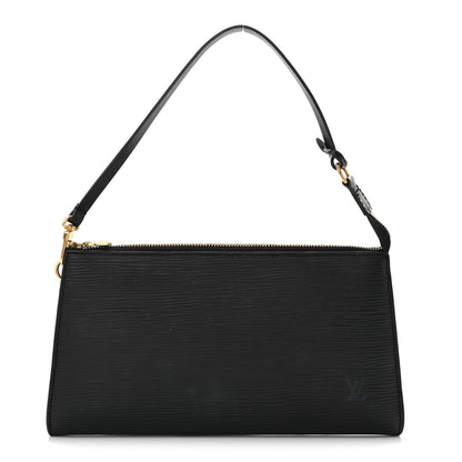 Louis Vuitton Epi Pochette Accessories 24 Black 1 of 13