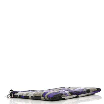 Christian Dior Canvas Camouflage Anselm Reyle Zip Pouch 4 of 10