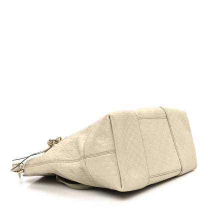 Gucci Guccissima Medium Bree Foldover Tote Off White 4 of 11