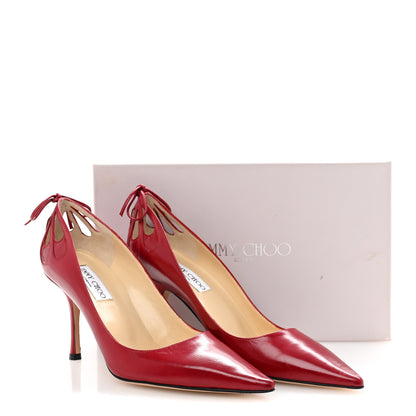 Jimmy Choo Calfskin Anouk 100 Pumps 40 Red 9 of 9