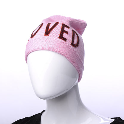 Gucci Wool Sequin Loved Beanie Hat M Pink 2 of 4