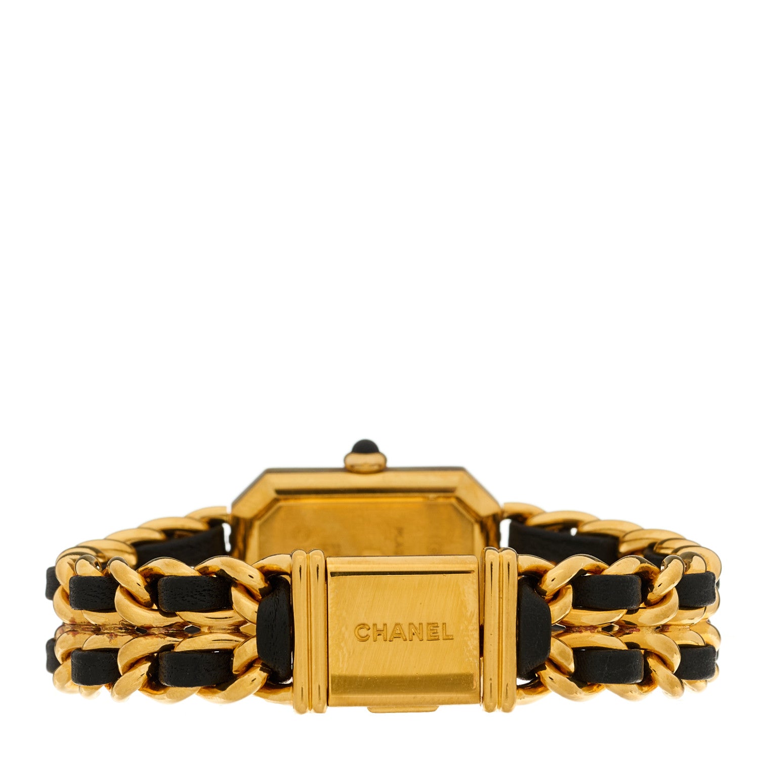 Chanel Stainless Steel Lambskin 20mm Chain Premiere Quartz Watch Gold M 3 of 4