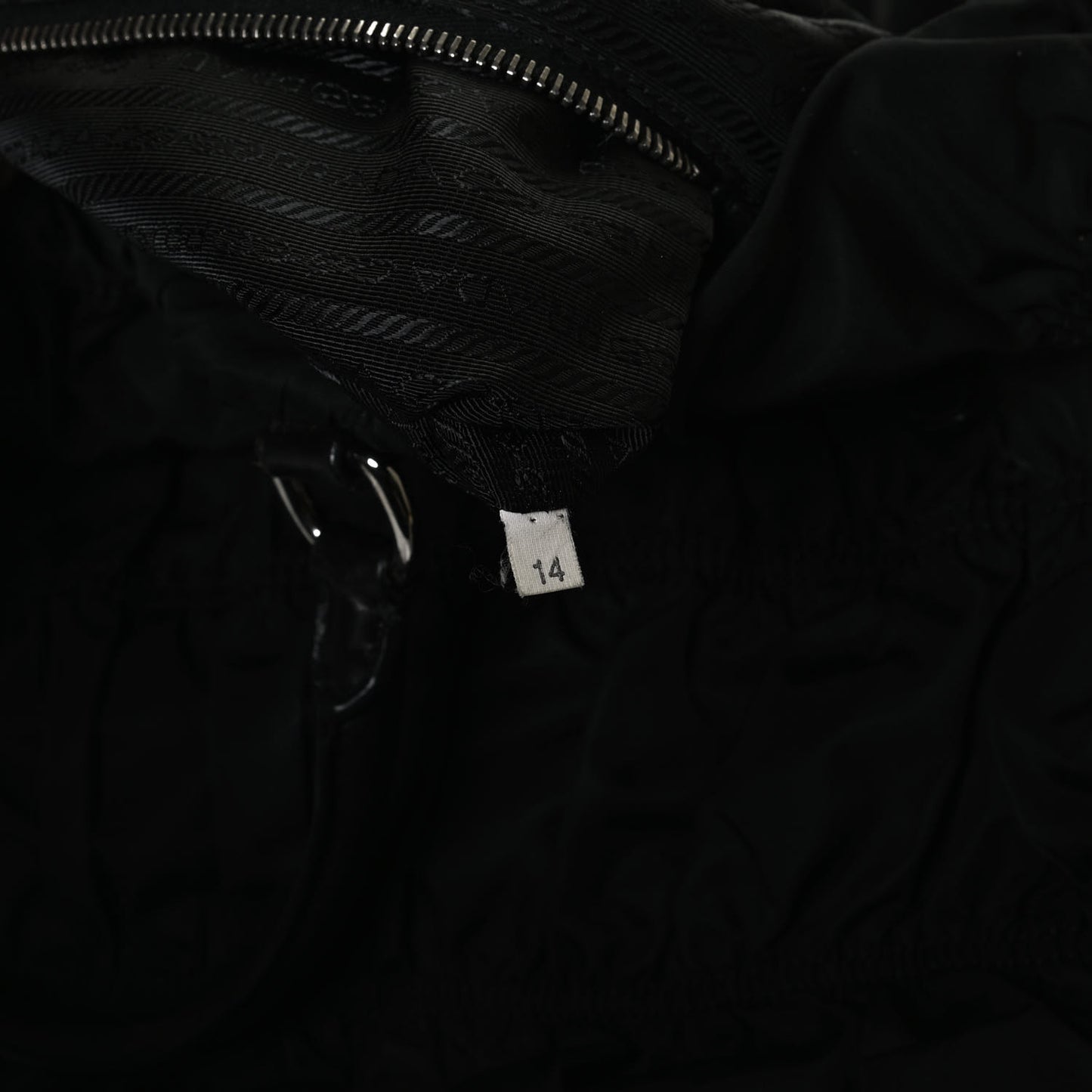Tessuto Nylon Gaufre Tote Black