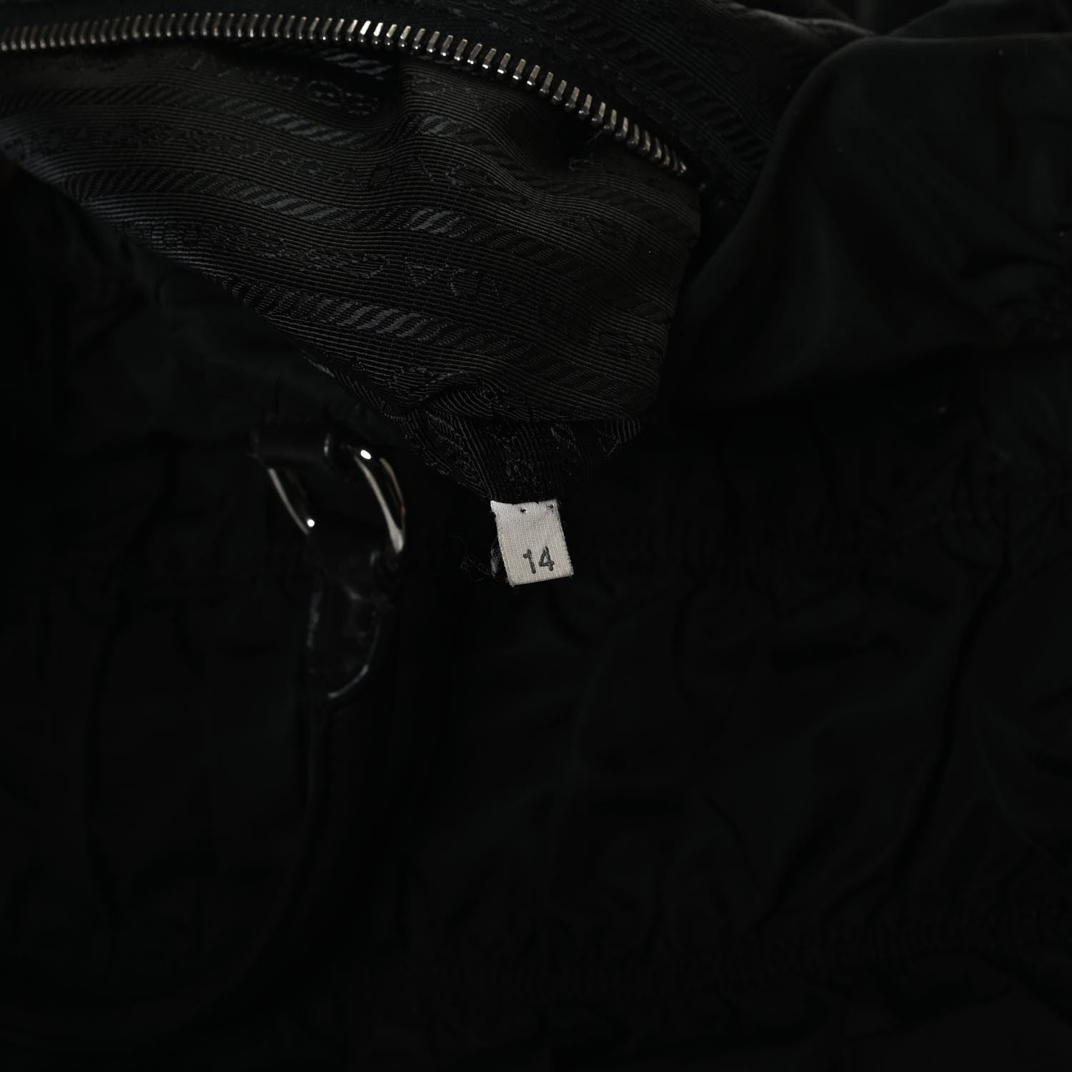 Prada Tessuto Nylon Gaufre Tote Black 7 of 13