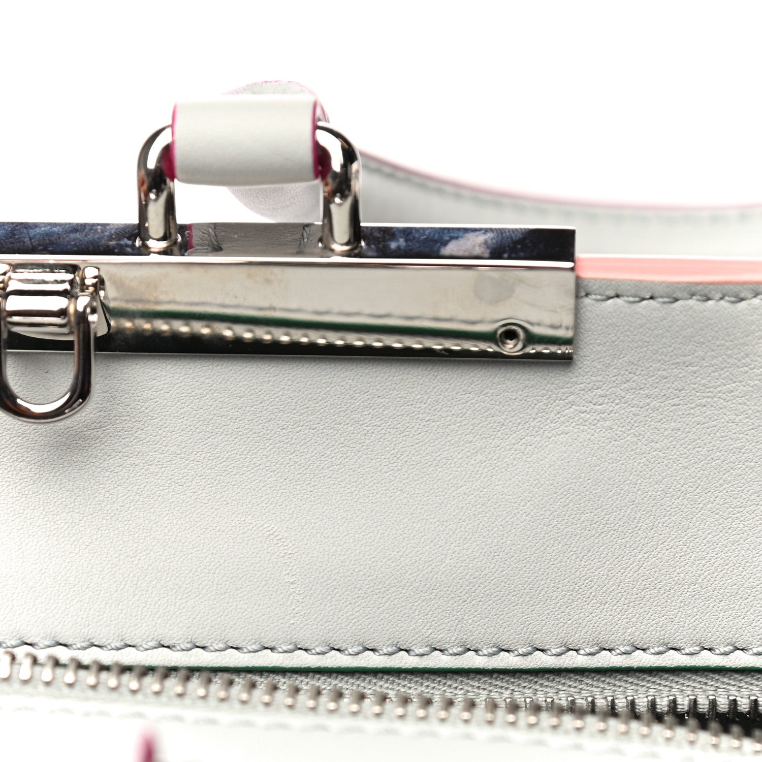 Fendi Vitello Dolce Mini 3jours Tote Grigio Perla 14 of 14