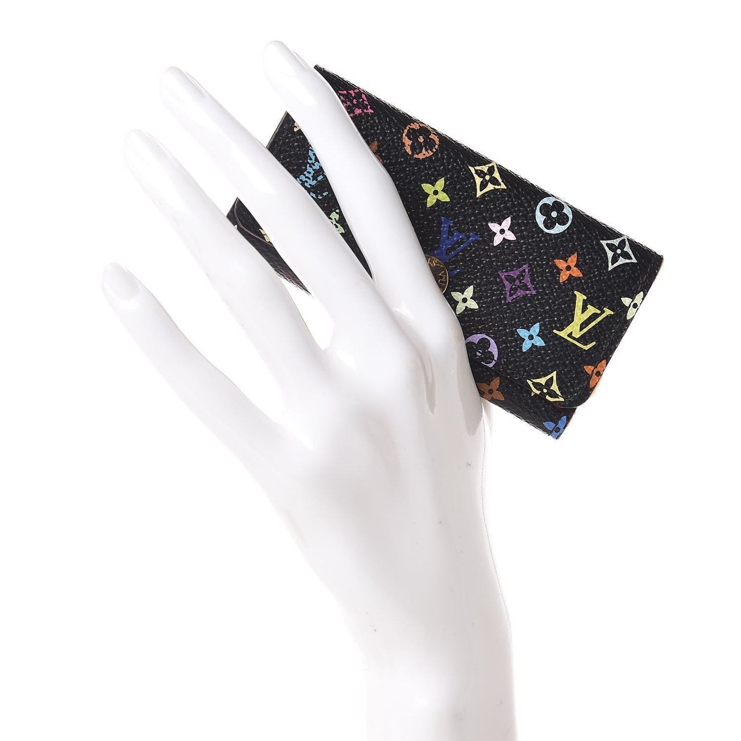 Monogram Multicolor Multicles 4 Key Holder Black Grenade