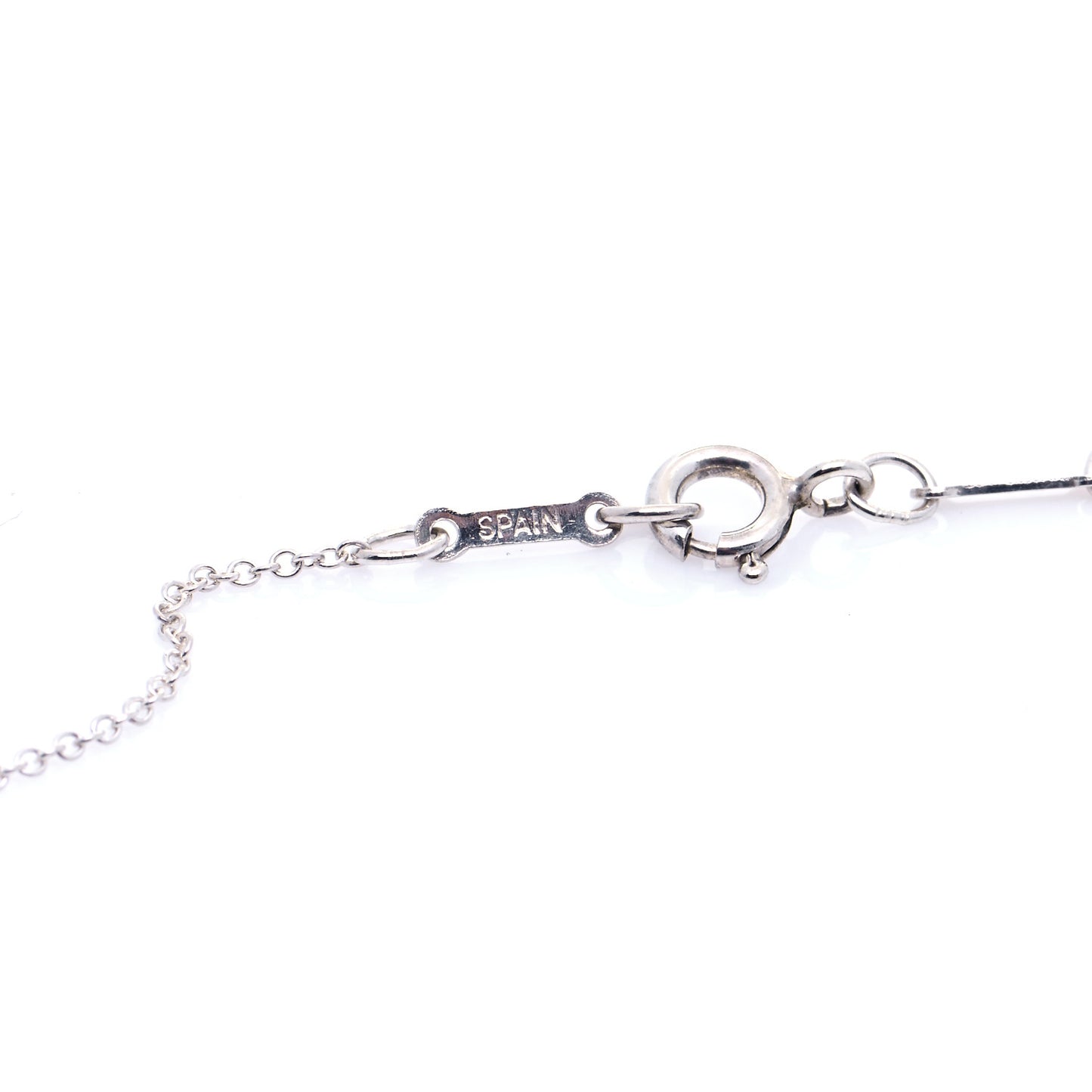 Sterling Silver 14mm Elsa Peretti Open Heart Pendant Necklace