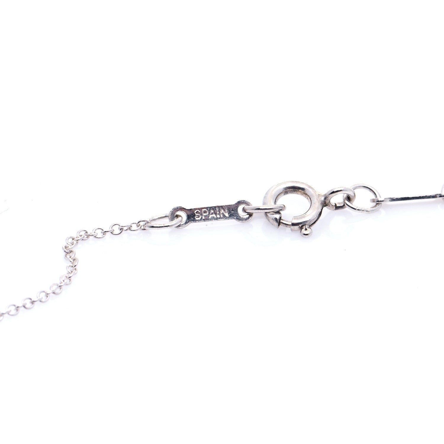 Tiffany Sterling Silver 14mm Elsa Peretti Open Heart Pendant Necklace 5 of 7