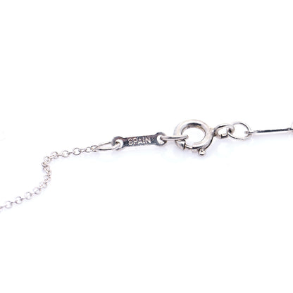 Tiffany Sterling Silver 14mm Elsa Peretti Open Heart Pendant Necklace 5 of 7