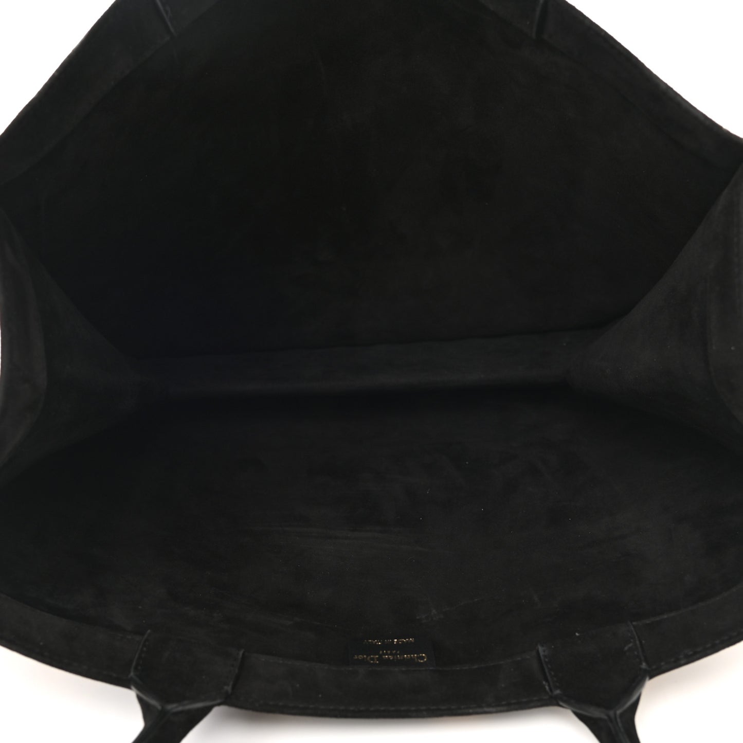 Suede Floral Hand Painted Large Book Tote Black