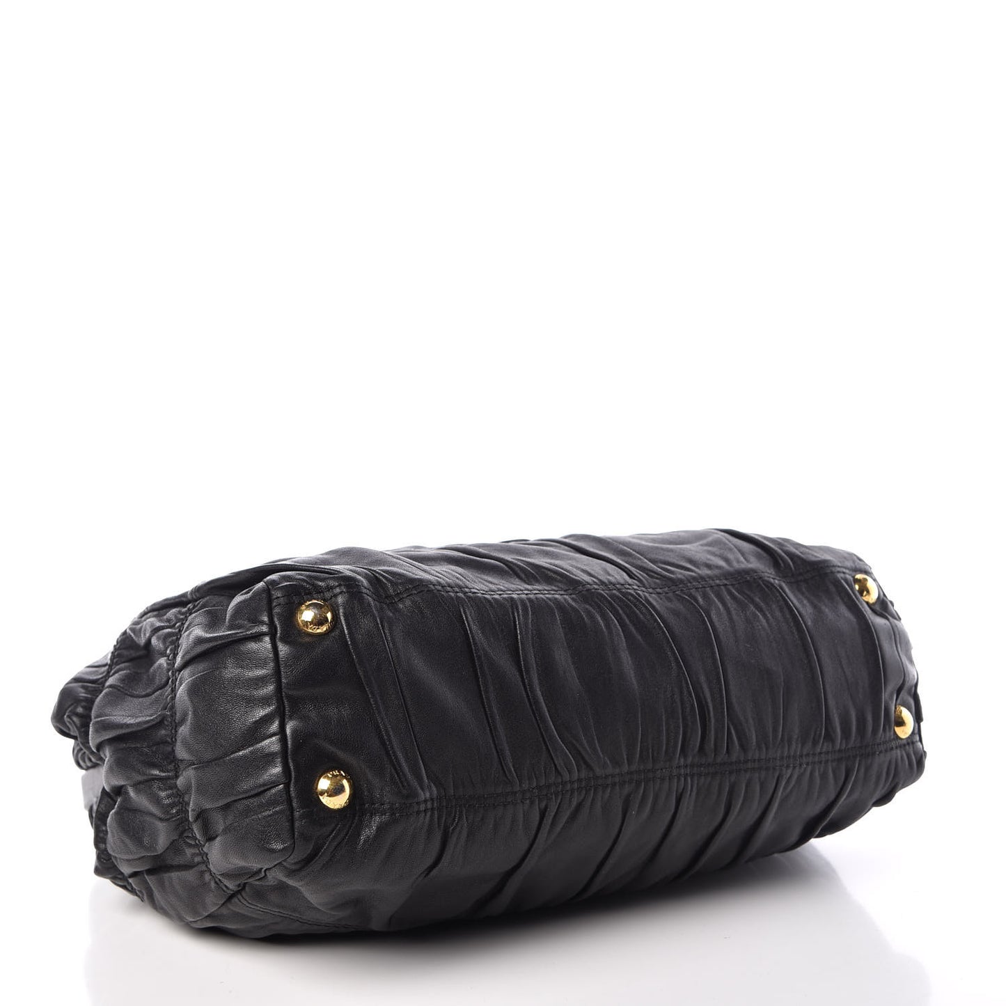 Nappa Dressy Gaufre Framed Tote Black