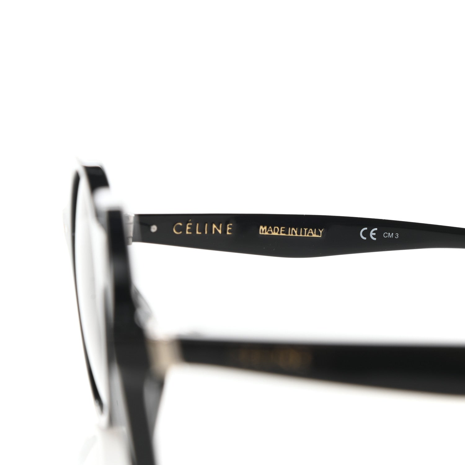 Celine Acetate Round Sunglasses CL41434/S Black 5 of 12