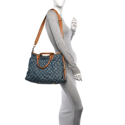 Louis Vuitton Denim Neo Cabby GM Blue 2 of 12