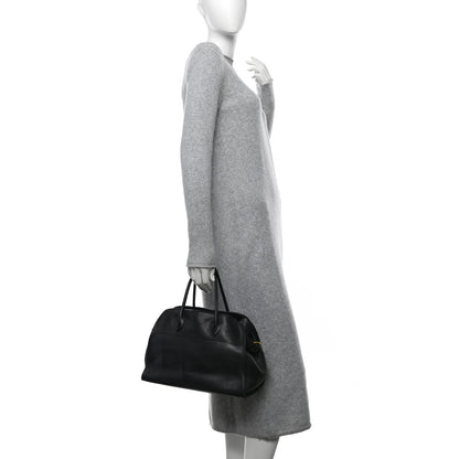 The Row Polished Saddle Calfskin Soft Margaux 12 Black 2 of 11