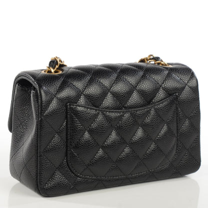 Chanel Caviar Quilted Mini Rectangular Flap Black 3 of 7