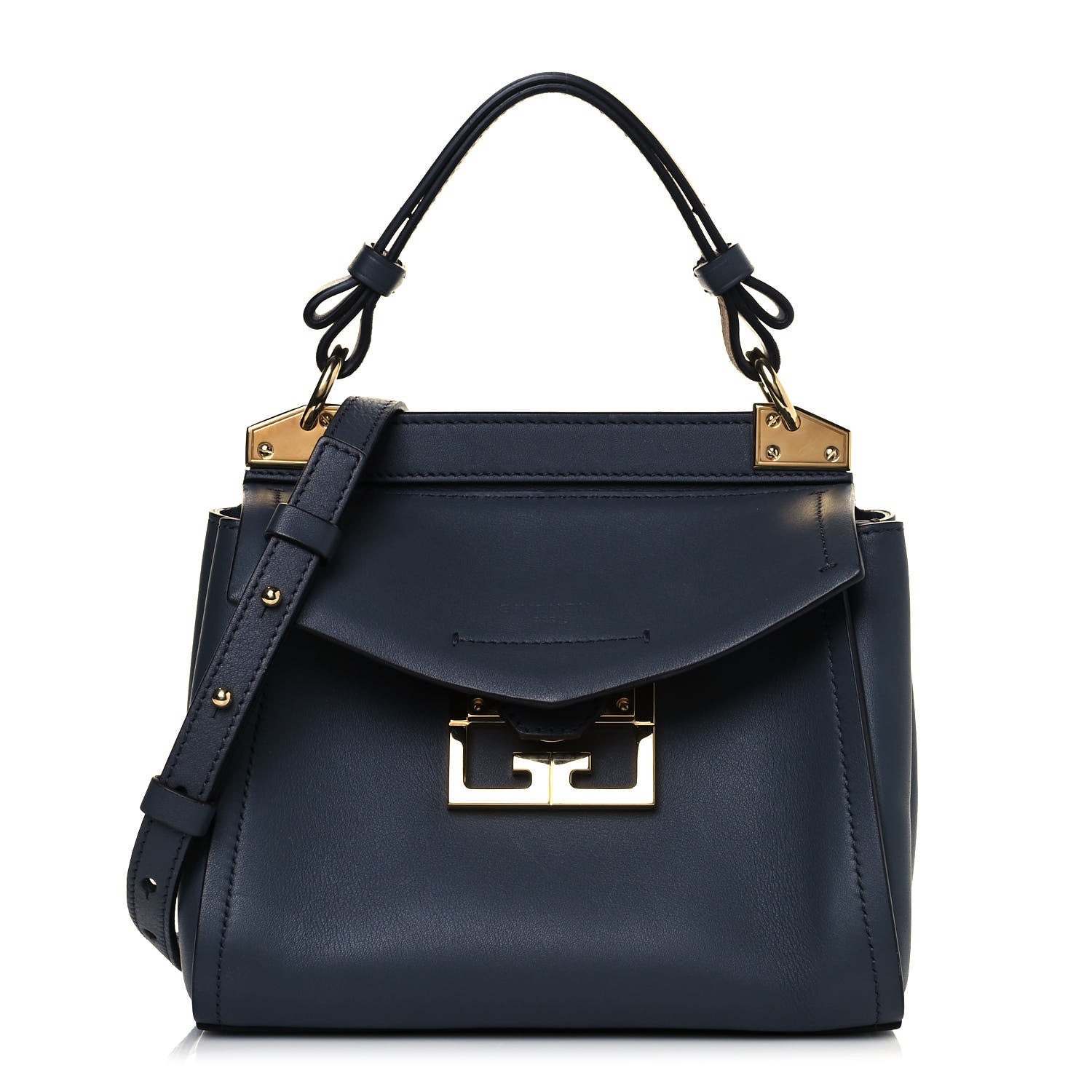 Givenchy Calfskin Mini Mystic Shoulder Bag Navy 1 of 8