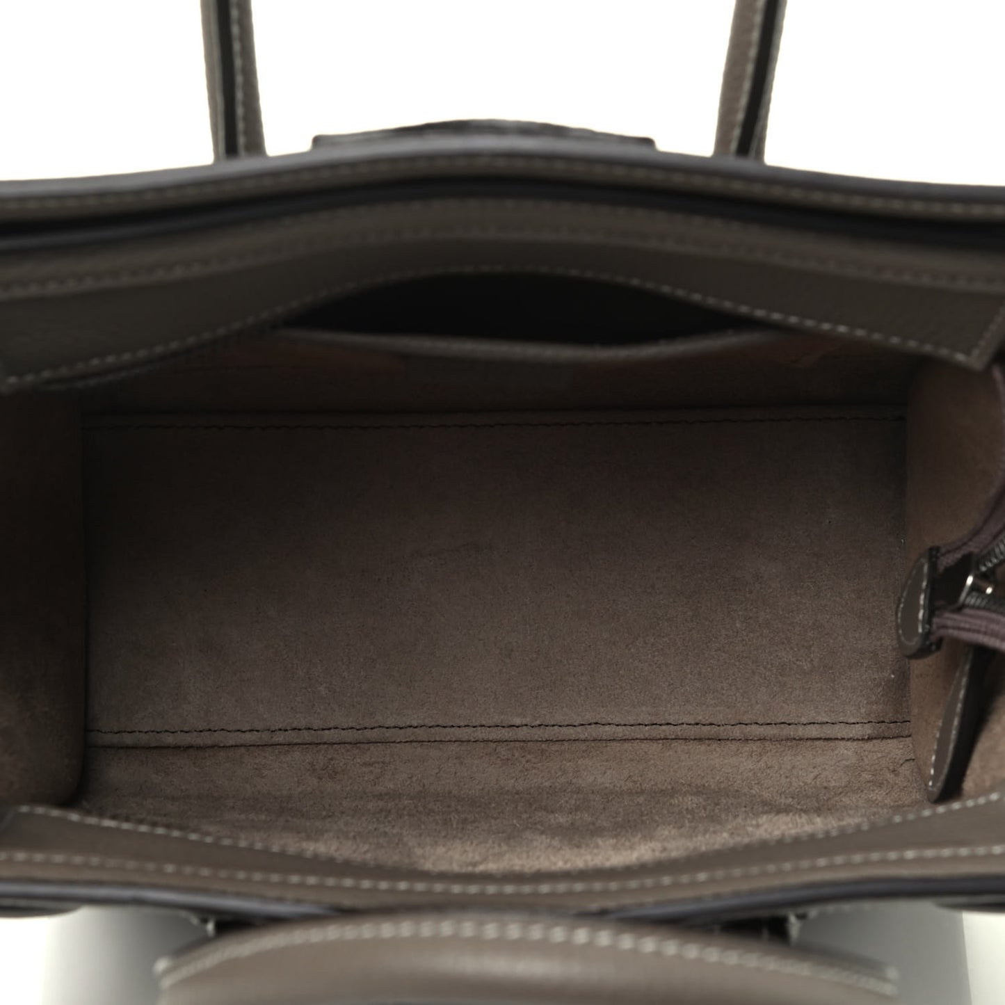 Drummed Calfskin Nano Luggage Souris