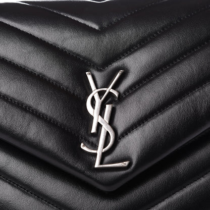 Saint Laurent Calfskin Y Quilted Monogram Medium Loulou Chain Satchel Black 13 of 13