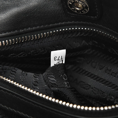 Prada Tessuto Nylon Soft Calf Tote Nero Black 8 of 10