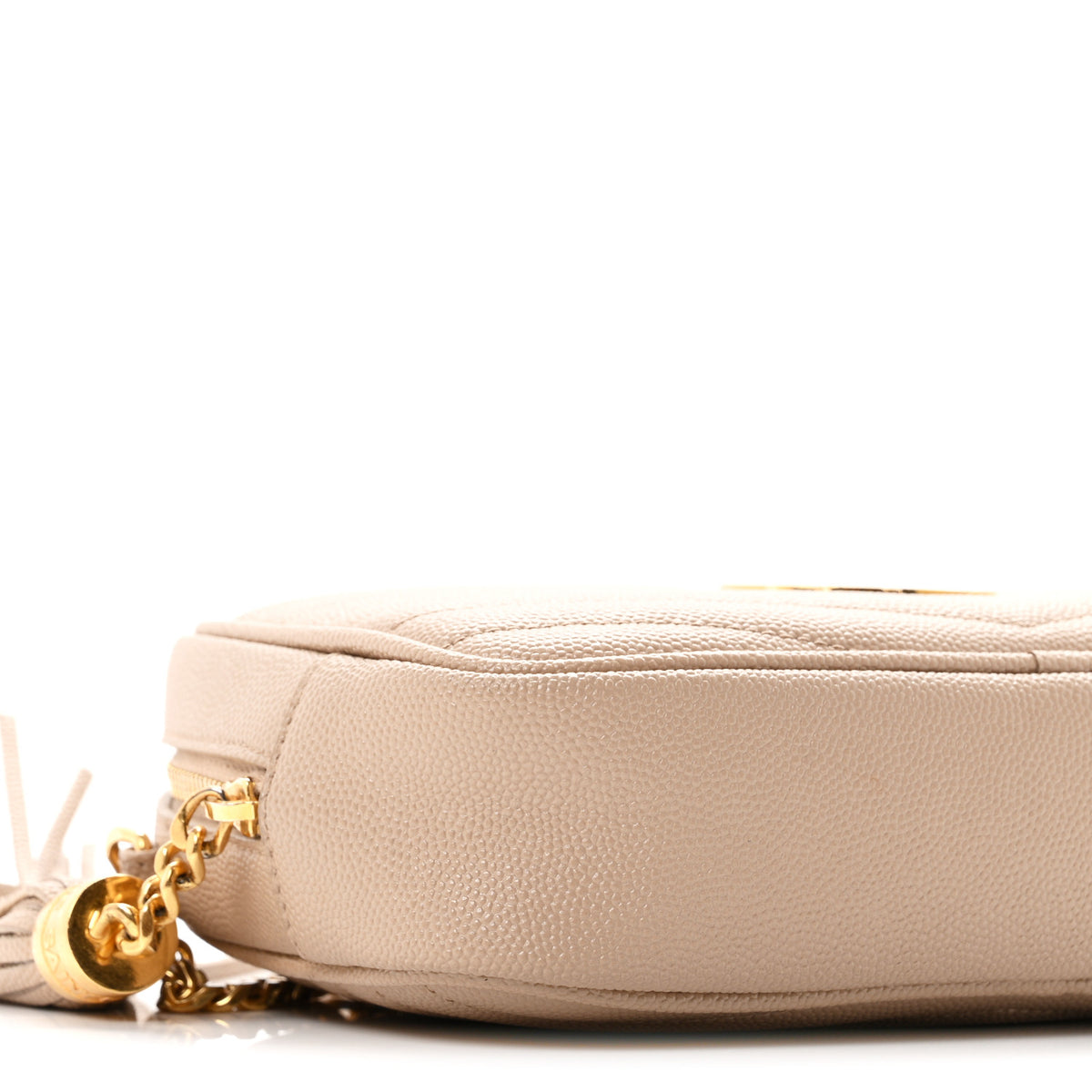Saint Laurent Grain De Poudre Matelasse Monogram Mini Lou Camera Bag Dark Beige 9 of 11