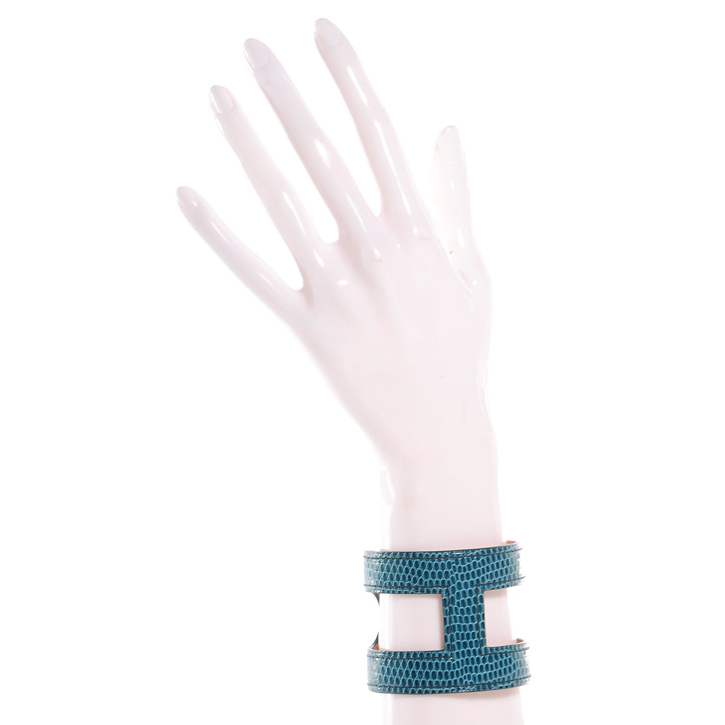 Lizard Ano Cuff Small Bleu Petrole
