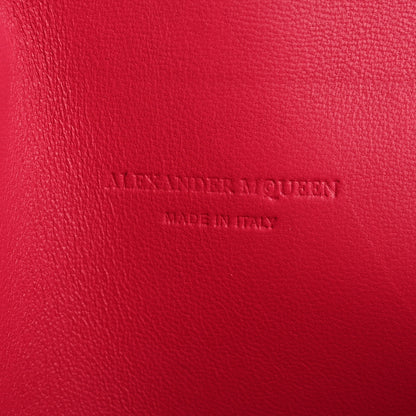 Alexander McQueen Patent Skull Lock Envelope Clutch Pink 6 of 10