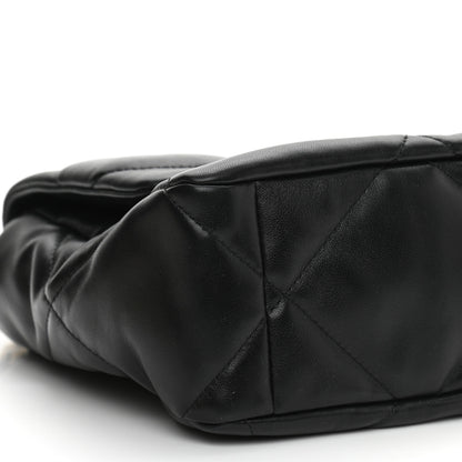 Chanel Lambskin Quilted Large Chanel 19 Flap Black 9 of 10