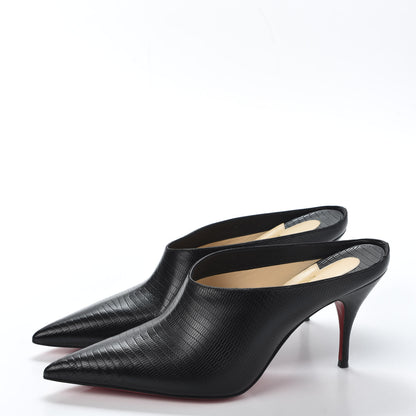 Christian Louboutin Calfskin Zarli Quart 80 Mules 38 Black 3 of 8