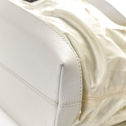Burberry Nylon Beat Check Shoulder Bag White 13 of 14