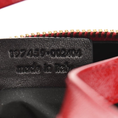 Saint Laurent Textured Patent Mini Y-Mail Tote Red 6 of 9