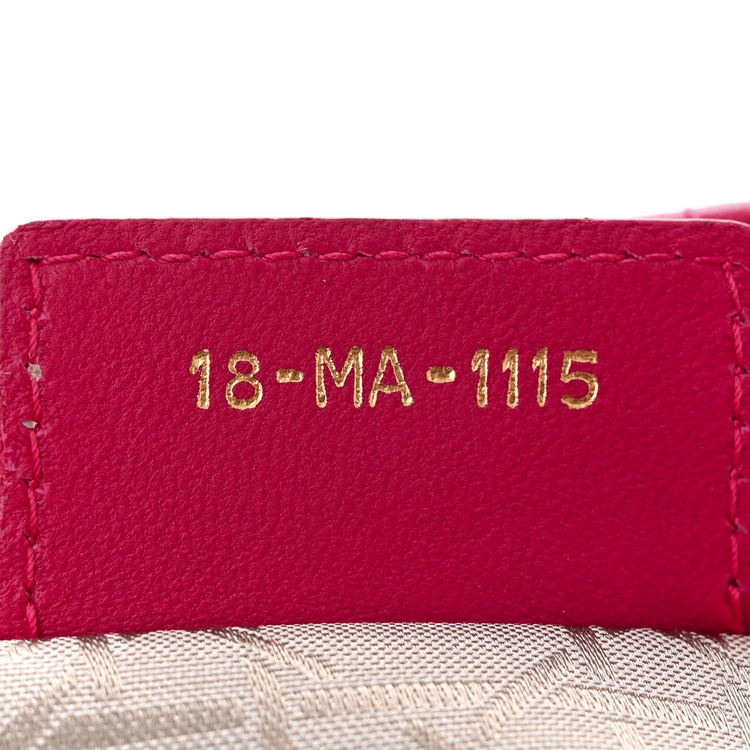 Christian Dior CHRISTIAN DIOR Lambskin Cannage Medium Lady Dior Fuchsia 7 of 11