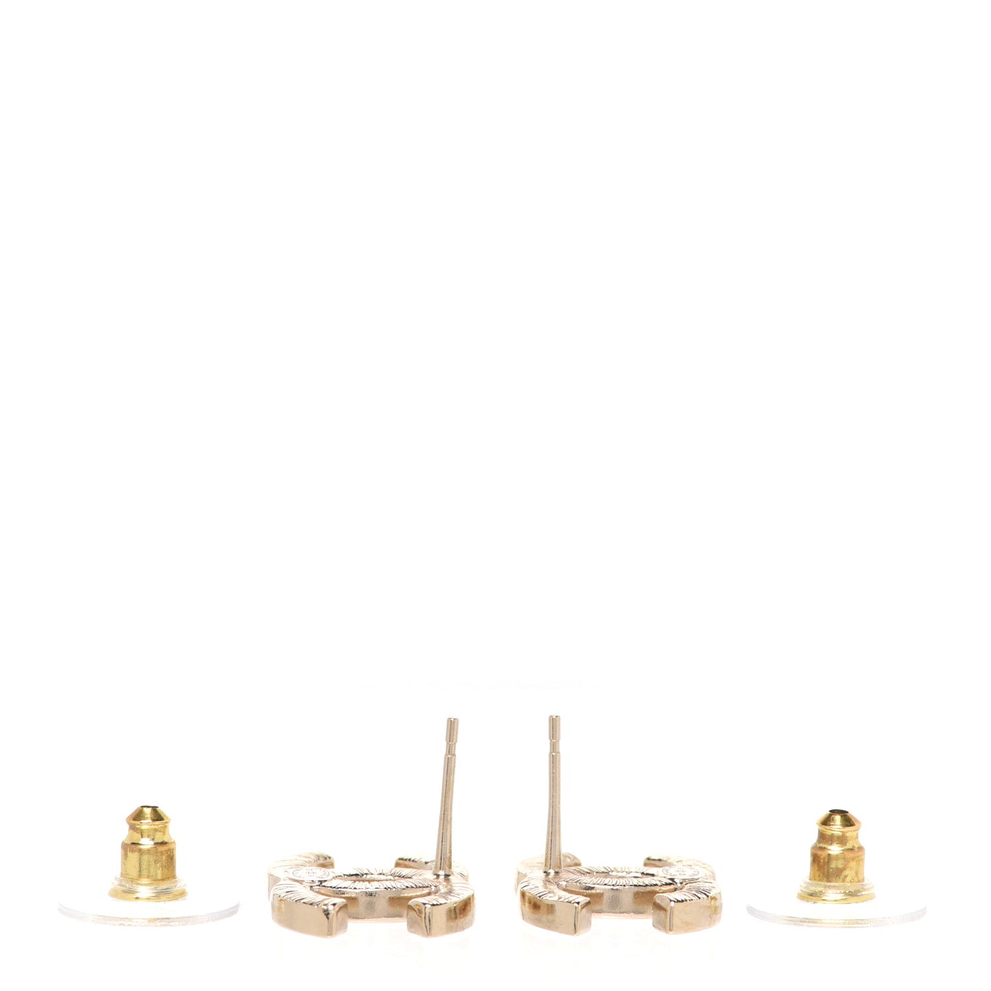 Crystal CC Earrings Gold