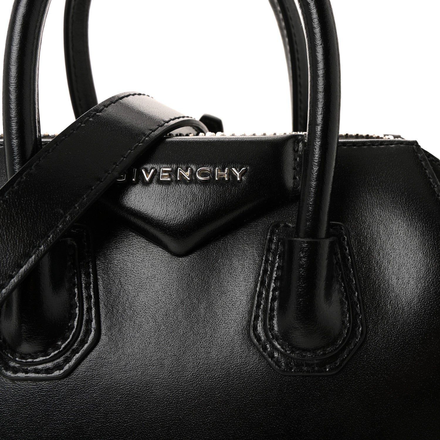Givenchy Shiny Lord Calfskin Mini Antigona Black 8 of 10