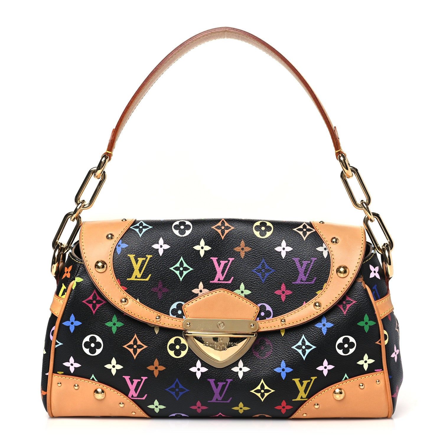 Louis Vuitton Monogram Multicolor Beverly MM Black 1 of 10